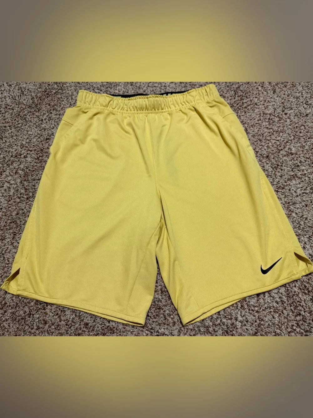 Nike Dri-Fit Tour Yellow Park III Athletic Shorts Mens Small